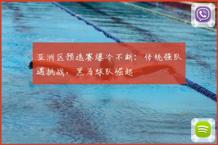 亚洲区预选赛爆冷不断：传统强队遇挑战，黑马球队崛起